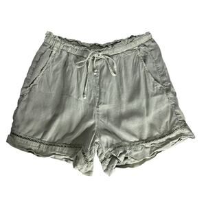 Cloth‎ and Stone Anthropologie Green Tencel Soft Shorts Womens Size XS